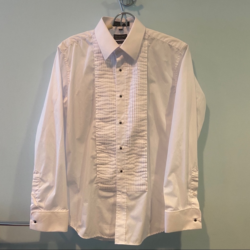 Milani Men’s Slim Fit Tuxedo Shirt